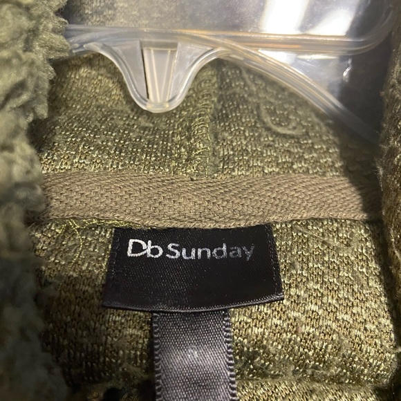 Db Sunday Faux Sherpa Hoodie Sweater - Picture 3 of 4